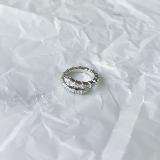 Silver Ring with Fianites