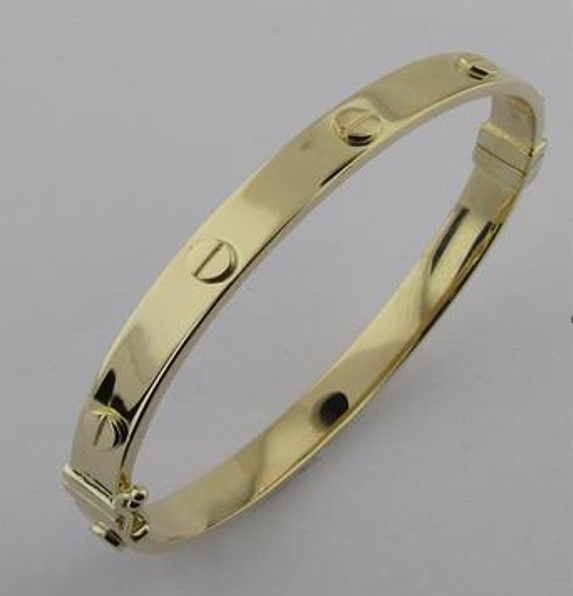 Золотий браслет без каменів
