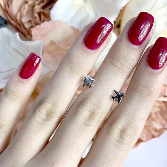 Silver earrings without stones