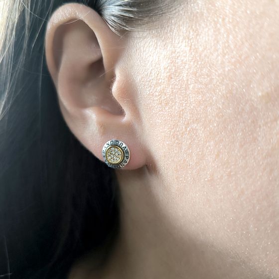 Silver Earrings with Fianites