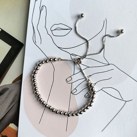 Серебряный браслет без камней