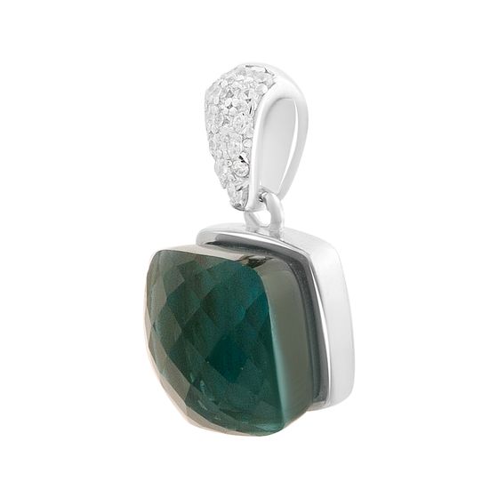 Серебряная подвеска с фианитами