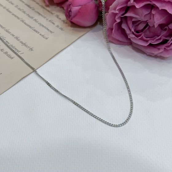 Silver chain without stones