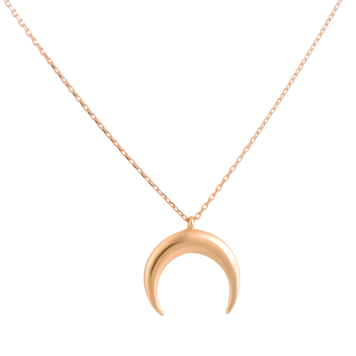 A gold necklace without stones