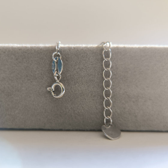 Серебряный браслет с фианитами