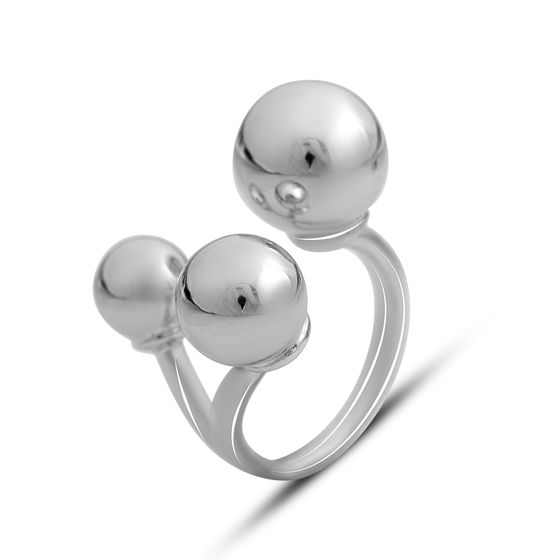 Silver ring without stones