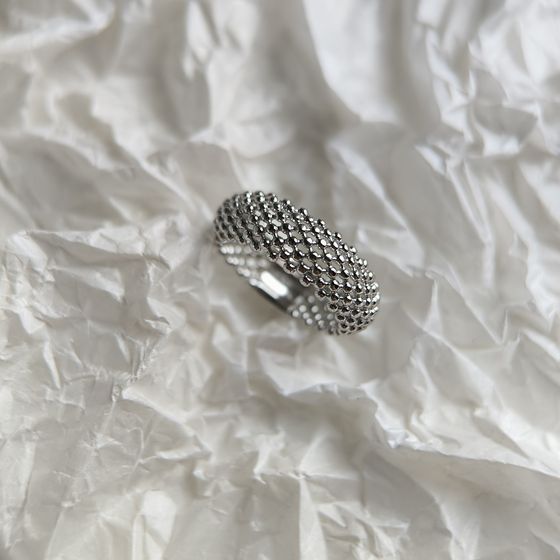 Silver ring without stones