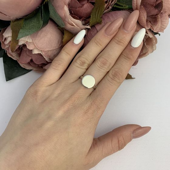 Серебряное кольцо без камней
