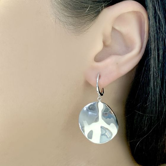 Серебряные серьги без камней