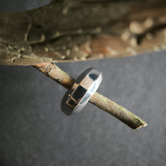 Silver ring without stones