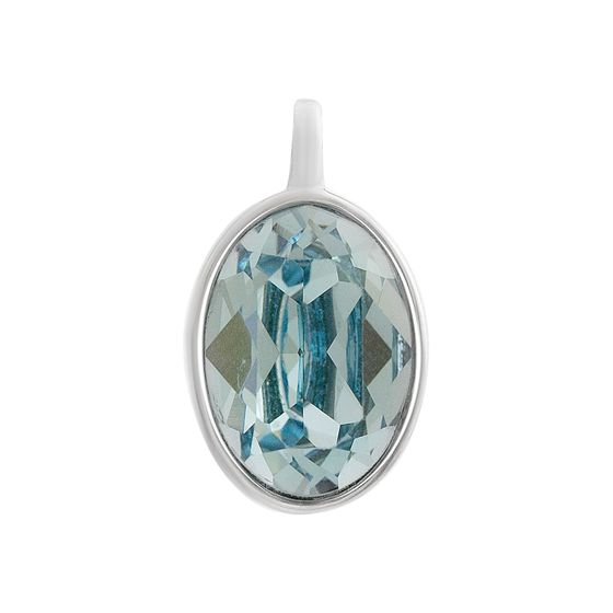 Silver pendant with cubic zirconia
