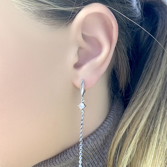 Silver earrings
