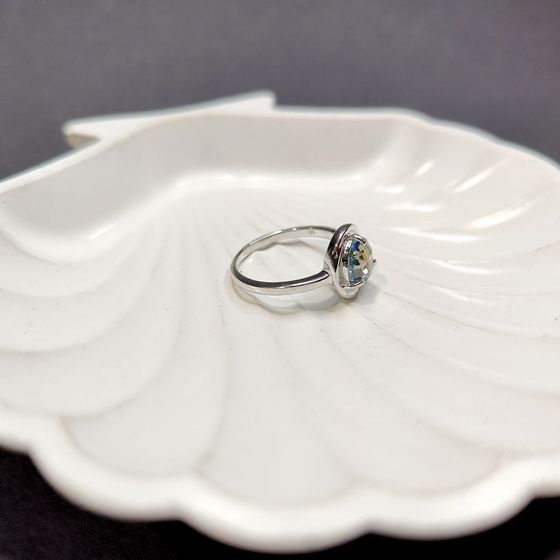 Срібна каблучка з містик топазом 3.5ct