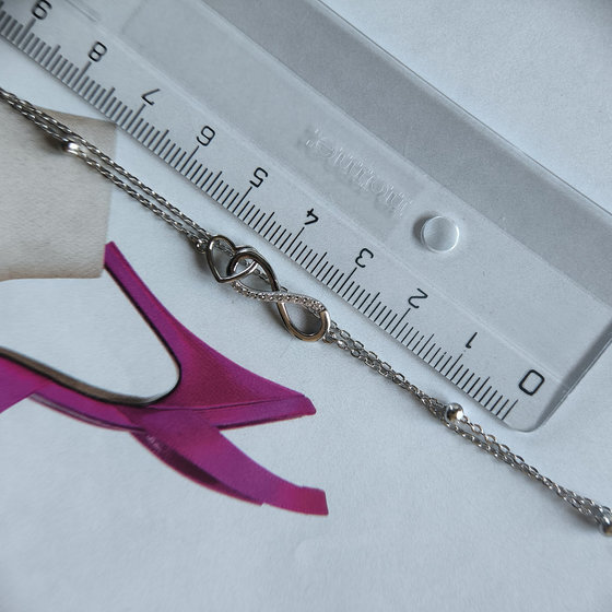 Серебряный браслет с фианитами