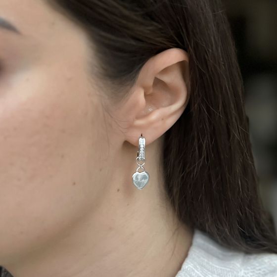 Silver Earrings with Fianites