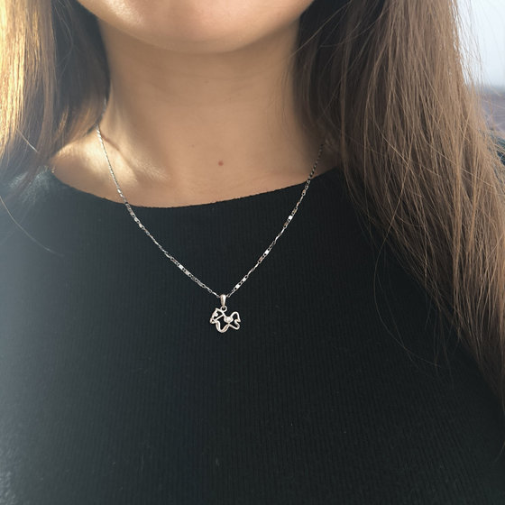 Серебряная подвеска с фианитами