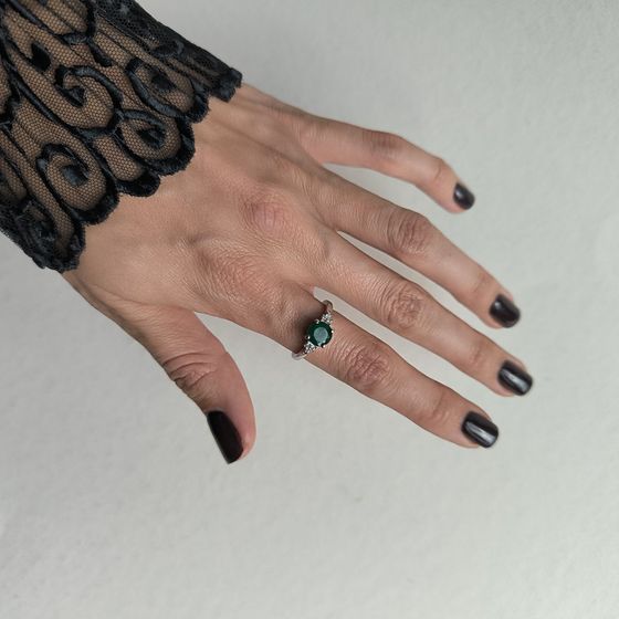 Серебряное кольцо с агатом 1.332ct