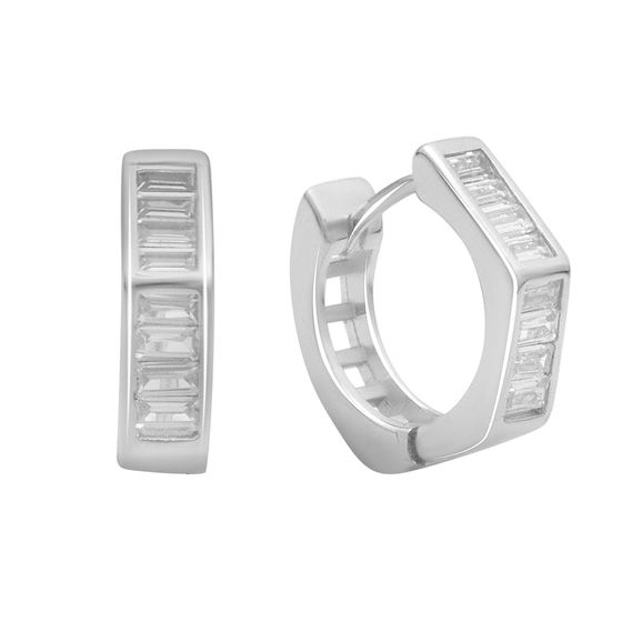 Серебряные серьги с фианитами