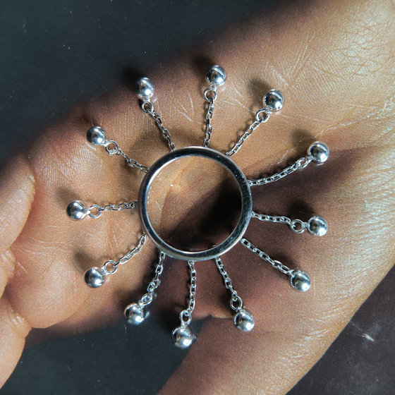 Silver ring without stones