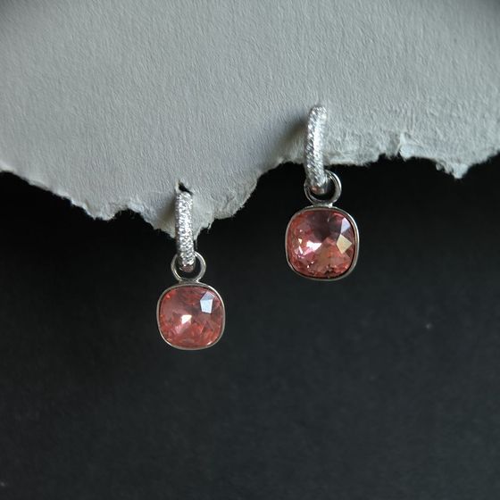 Silver Earrings with Fianites