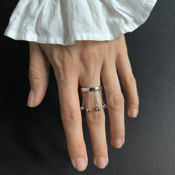 Silver ring without stones