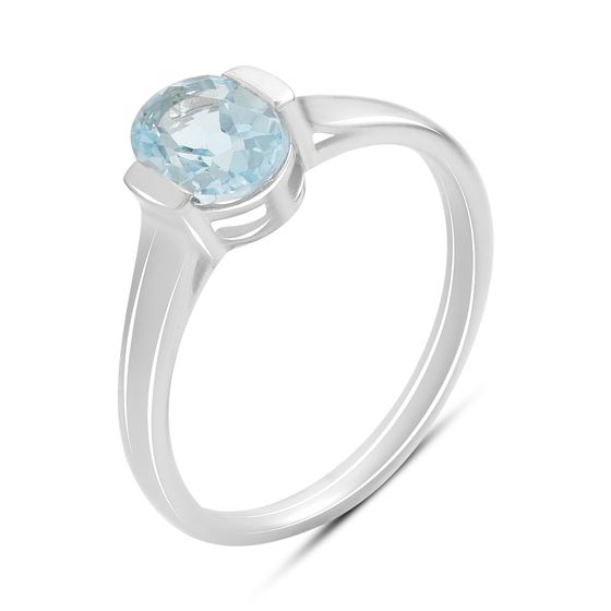 Серебряное кольцо с топазом 1.442ct