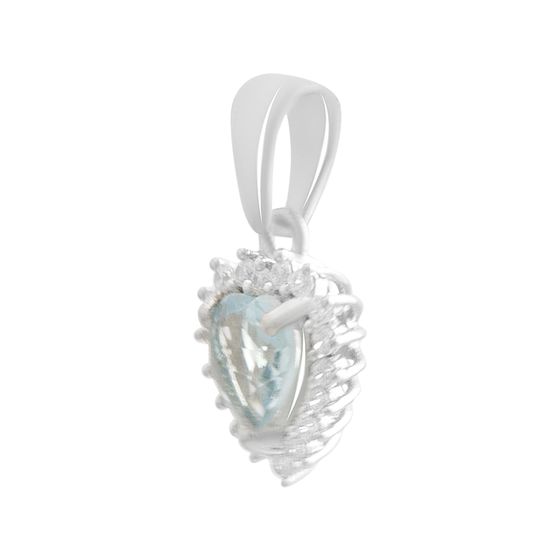 Серебряная подвеска с топазом 1.135ct