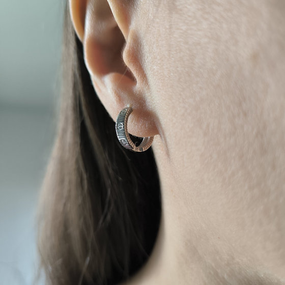 Серебряные серьги без камней