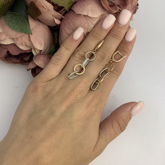 Золотые серьги без камней