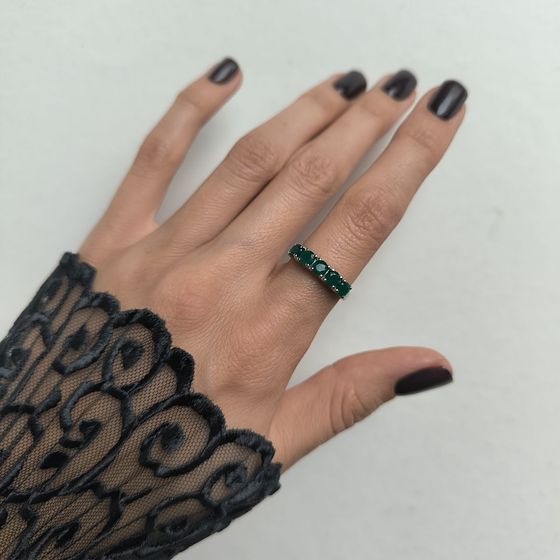 Серебряное кольцо с агатом 1.1ct