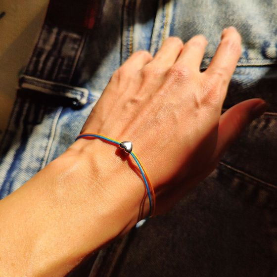 Silver bracelet without stones