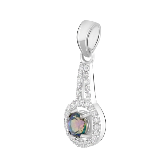 Срібна підвіска з містик топазом 1.26ct