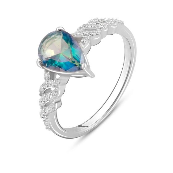Срібна каблучка з містик топазом 1.425ct