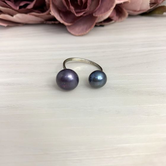 Серебряное кольцо с жемчугом