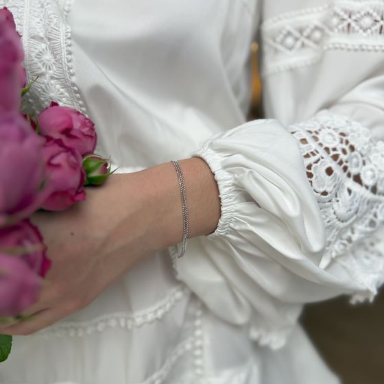 Серебряный браслет без камней