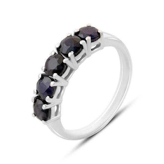 Серебряное кольцо с сапфиром 2.15ct