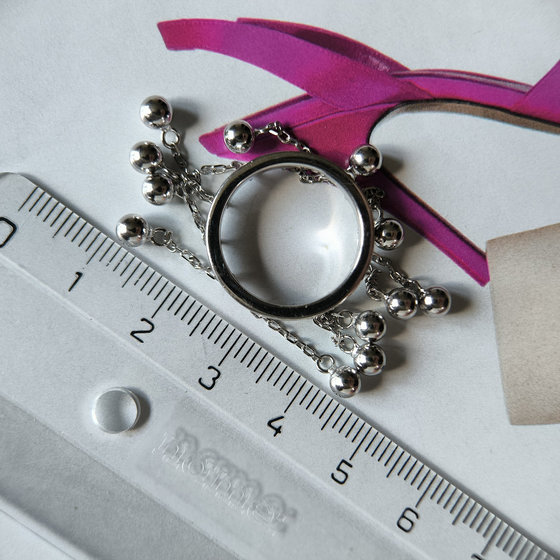 Silver ring without stones