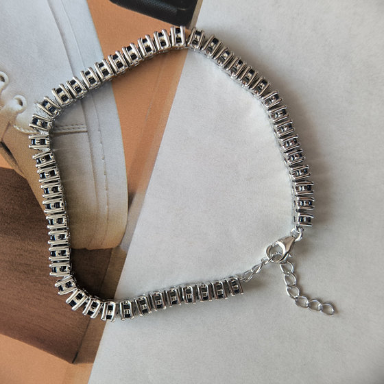 Серебряный браслет с сапфиром 7.768ct