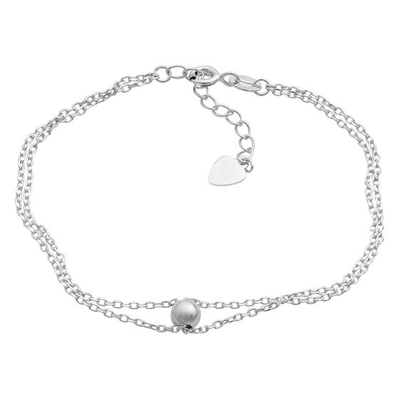 Silver bracelet without stones
