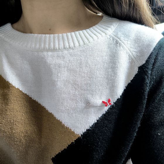 Серебряная подвеска с емаллю