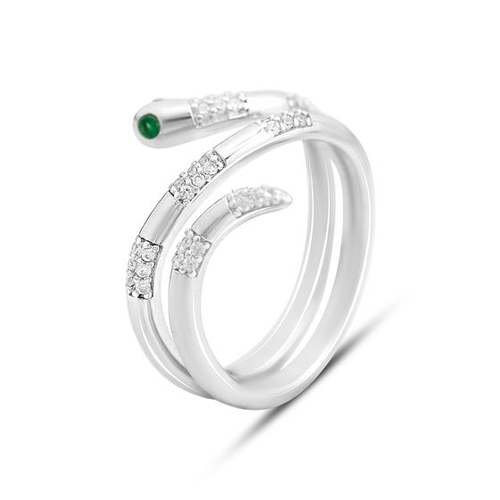 Silver Ring with Fianites