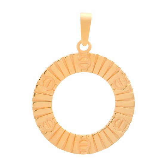 Gold pendant without stones