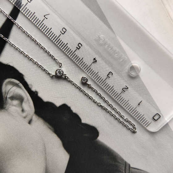 Серебряное колье с фианитами