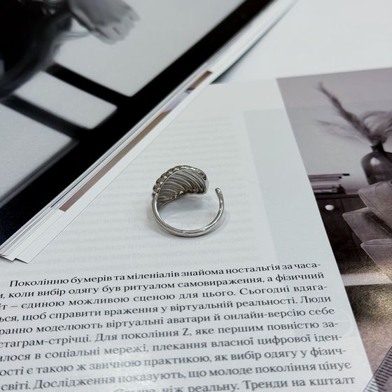 Серебряное кольцо без камней