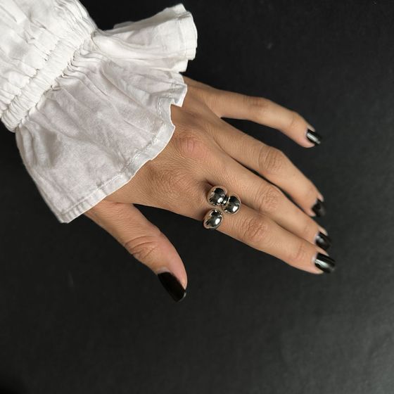 Серебряное кольцо без камней