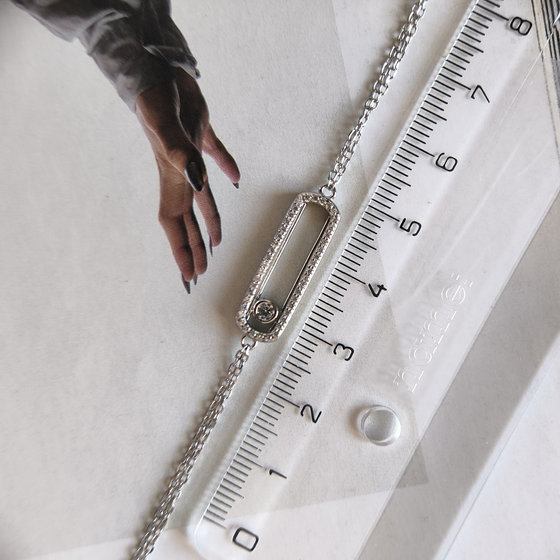 Серебряный браслет с фианитами