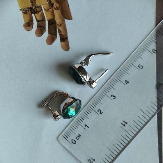 Silver Earrings with Fianites