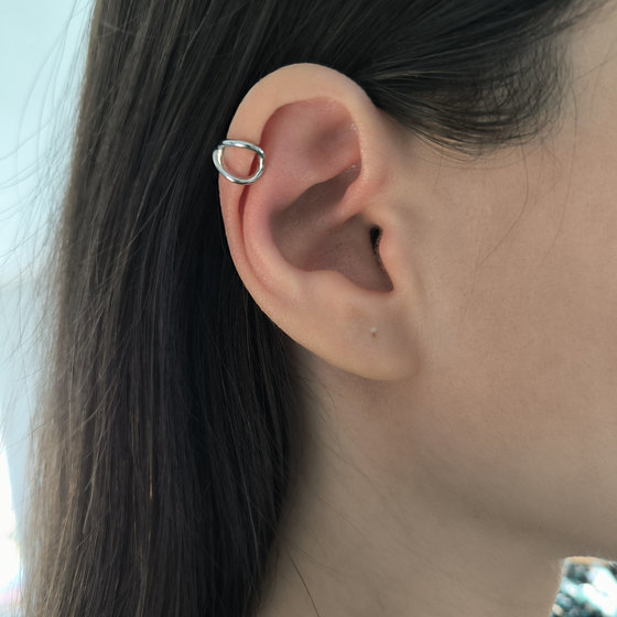 Серебряные серьги без камней