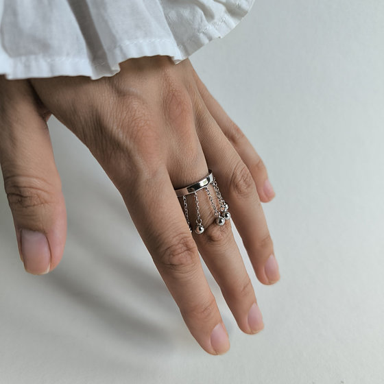 Silver ring without stones