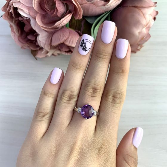 Серебряное кольцо с александритом 5.295ct